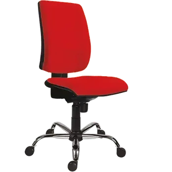 777 ASYN/CR křeslo kancelářské, koženka SK 7 - koženka červená