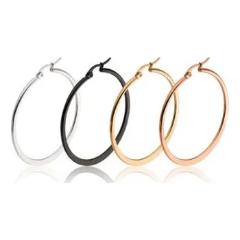 Náušnice Kruhové náušnice z chirurgické oceli ESH27