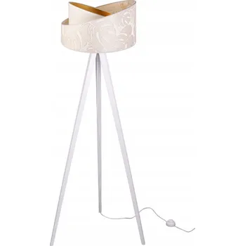 Stojací lampa Stojací lampa Werona 7, 1x krémové textilní stínítko se vzorem, g, w