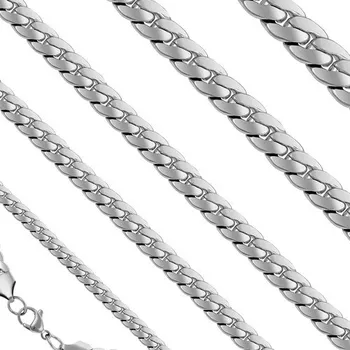 Náramek ŠPERKYLA.CZ • Ocelový náramek - Curb Snake 19 cm x 5 mm