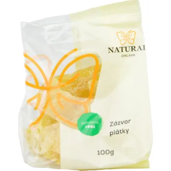 Sušené ovoce Zázvor sířený plátky slazený Natural Jihlava 100 g