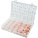 GEKO G02811 Podložky měděné ploché, různé průměry, sada 300 kusů