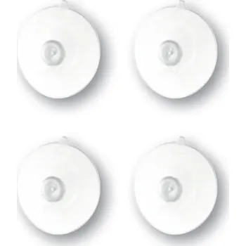 Držák na kartáček BISK Erga NIAGARA, přísavky pro příslušenství (balení 4 ks), čirá, ERG-04454