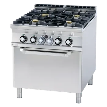 Sporák Sporák kombinovaný se statickou elektrickou troubou GN 2/1 - 4x hořák | RM - CF4-98GE