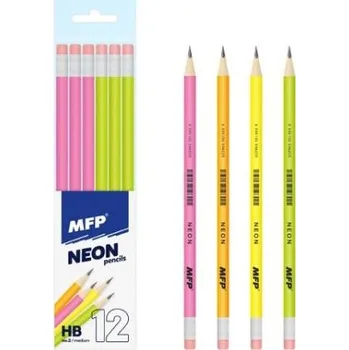 Grafitová tužka Tužka M s pryží - HB NEON