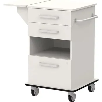 VIZITA 02 N mobilní vozík vizitový, korpus šedý, čílka šedá