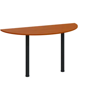 Stolová podnož EJC 1 - 140 přístavba jednací, kovová podnož černá, síla desky 18 mm, široká 1400 mm, třešeň šumavská