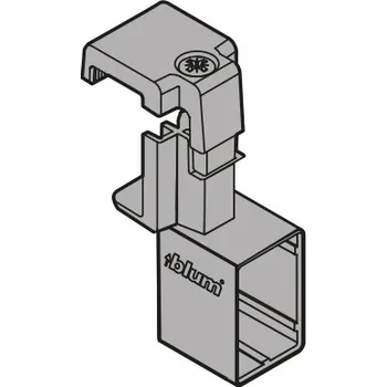 Nábytkové kování BLUM ZRU.01E0 koncovka na příčný reling šedá (BLUM ZRU.01E0 koncovka na příčný reling šedá)
