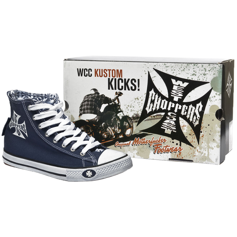 Boty West Coast Choppers kotníkové boty "Converse" modré 37