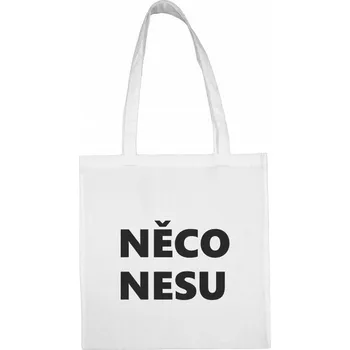 TUKAN AGENCY Nákupní taška Něco nesu Barva: Bílá