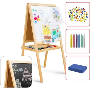 Allboards dětská oboustranná tabule - křídový a magnetický povrch 120 cm