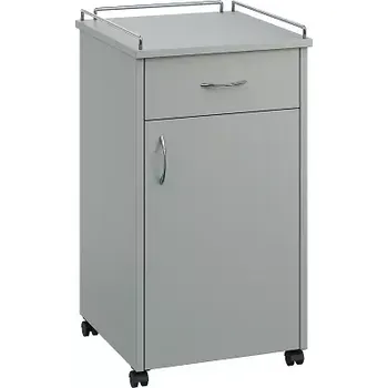 Noční stolek NSL - 14 KO stolek noční k lůžku, pravostranný, šedá