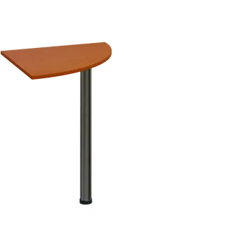 Stolová podnož ES 26 - 6 deska spojovací, kovová podnož chrom, síla desky 25 mm, široká 600 mm, třešeň šumavská