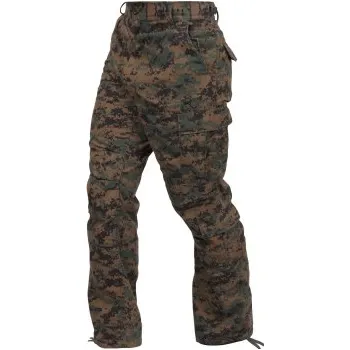 Pánské kalhoty Maskovací kalhoty Vintage Camo Paratrooper Fatigue Pants, Rothco, USMC digital woodland, XL