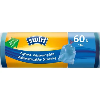 Pytle na odpadky Melitta Swirl odpadkové pytle zatahovací 60 litrů, 62 x 66 cm, 26 µ, 10 kusů