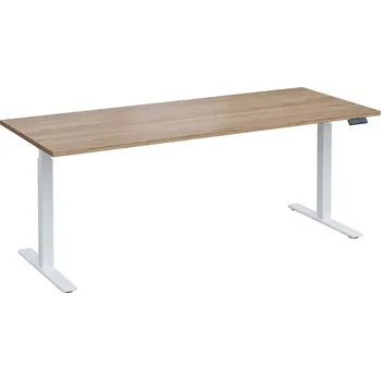 Psací stůl VSS 200/80 výškově stavitelný stůl, podnož bílý lak, dub bardolino