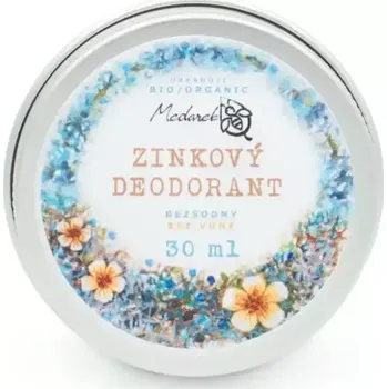 Medarek Bio zinkový deodorant bezsodý bez vůně 30 ml