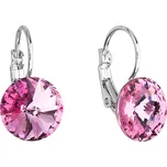 Náušnice Rivoli se Swarovski Elements Rose 12 mm