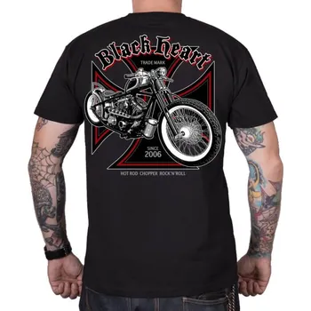 Pánské tričko BLACK HEART Triko Grinder černá - M