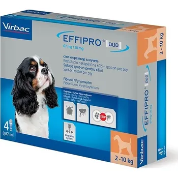 Antiparazitikum pro psa Effipro Duo spot-on pro psy S 4 x 0,67 ml