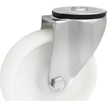 Pojezdové kolečko Plastové kolo 160 mm nerezová otočná vidlice ZABI