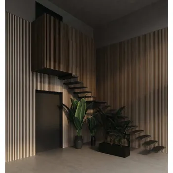 Obklad Lamely Velebi Slim černý filc 270 x 2750 mm 451 Champagne