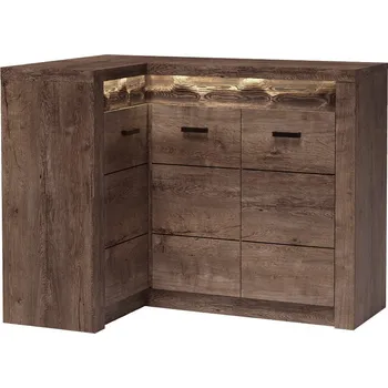 Šatní skříň Komoda INDIANAPOLIS I15 Jasan tmavý Opačná