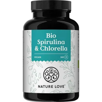 Přírodní produkt Nature Love BIO spirulina + BIO chlorella 360 tablet