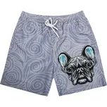 FANNIFEN Pánské koupací šortky J20523 Barva: Šedá, Velikost: L