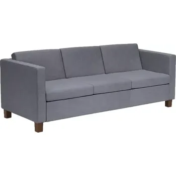 Sedací souprava BOGA - 3 sedací souprava, koženka SK 1 - koženka stříbrná