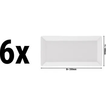 G.Gastro (6 Kusů) MAYA - Podnos - 24 x 12 cm
