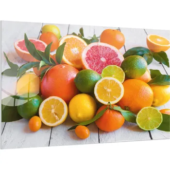 Allboards,Skleněná magnetická tabule- dekorativní obraz CITRUSY,TS64_30016
