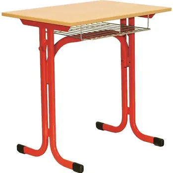 Odpadkový koš OTAKAR 1, lavice 1-místná stavitelná, velikost 2 - 5, koš RAL 3002 - červená