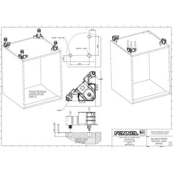 Fennel rektifikační noha 140-210 mm, s kolíky (Fennel rektifikační noha 140-210 mm, s kolíky)
