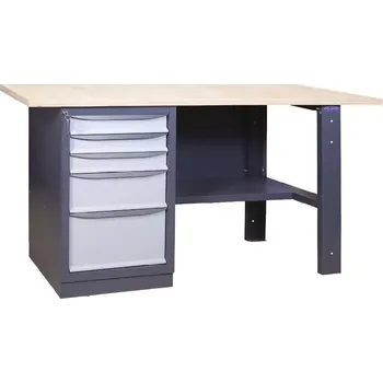 Dílenský stůl SDU 4 200/70 stůl s 5-ti zás.kontejnerem, spárovka s. 40 mm