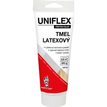 Tmel Uniflex latexový tmel na sádrokarton, zdivo a dřevo, v tubě, 300 g