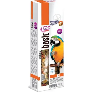 Pro ptáka Tyčky LOLO PETS Basic XXL pistáciové pro velké papoušky 250g (2ks)