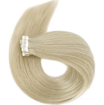 Příčesek Vlasové PU pásky MINI tape in na prodlužování vlasů 50cm šedá