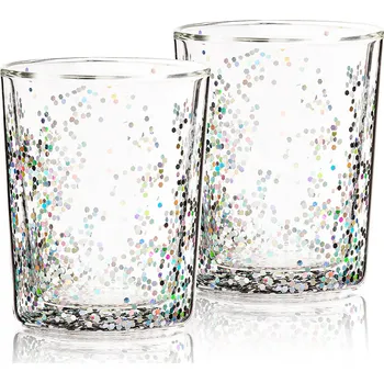 Sklenice 4Home Termo sklenice HotnCool Sparkle 250 ml, 2 ks, čirá