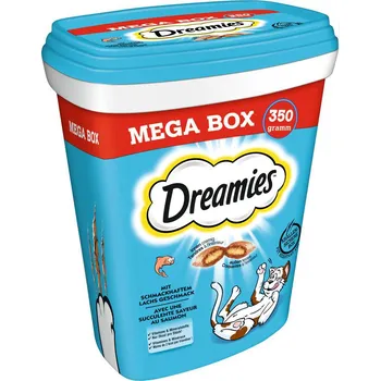 Krmivo pro kočku 4x350g Dreamies megabalení - s lososem