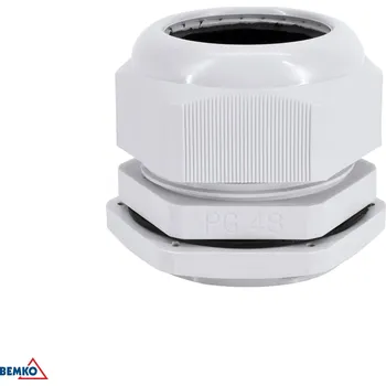 kabelová chránička Bemko Kabelová vývodka PG-48 šedá