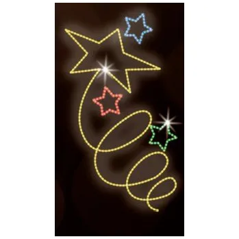 Vánoční světelný řetěz Polamp POL-0121 - 2D dekorace - Ozdoba sloupů - 200 x 100 cm