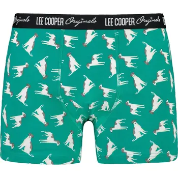 Boxerky Pánské boxerky Lee Cooper Patterned Lee Cooper šedá | zelená 1708528