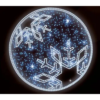 Vánoční světelný řetěz Polamp POL-0066 - 2D dekorace - Kruhová ozdoba - Ø150cm