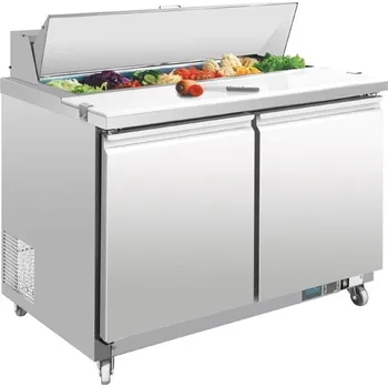 Polar dvoudveřový přípravný stůl 405l