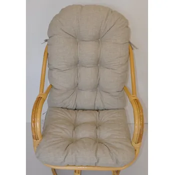 Podsedák Nábytek PEGAS Polstr na křeslo Havai látka tmavě béžový melír