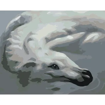 Hračka ZUTY Malování podle čísel - ALIGÁTOR NEBO KŮŇ - ILUZE (D. RUSTY RUST) Rozměr: 40x50 cm, Rámování: bez rámu a bez vypnutí plátna