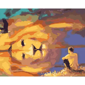 ZUTY Malování podle čísel - ILUZE LEV (D. RUSTY RUST) Rozměr: 40x50 cm, Rámování: bez rámu a bez vypnutí plátna