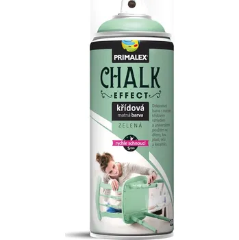 Barva ve spreji PRIMALEX CHALK EFFECT křídová matná barva ve spreji 400 ml Zelená MAT