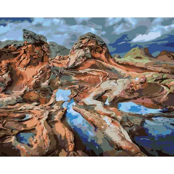 ZUTY Malování podle čísel - SKÁLY (DENNIS FRATES) Rozměr: 40x50 cm, Rámování: bez rámu a bez vypnutí plátna